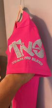 Load image into Gallery viewer, Pink Shirt with Silver Glitter