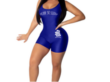 Load image into Gallery viewer, Lime Green &amp; Blue Jumpsuit